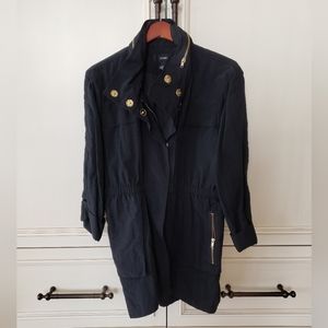 Alfani Women's lightweight jacket, XL, Black with gold accents